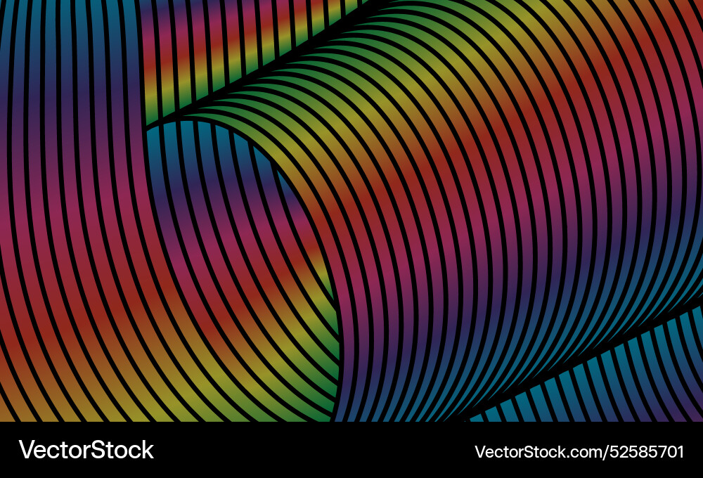 Abstract pattern of gradient lines template vector image