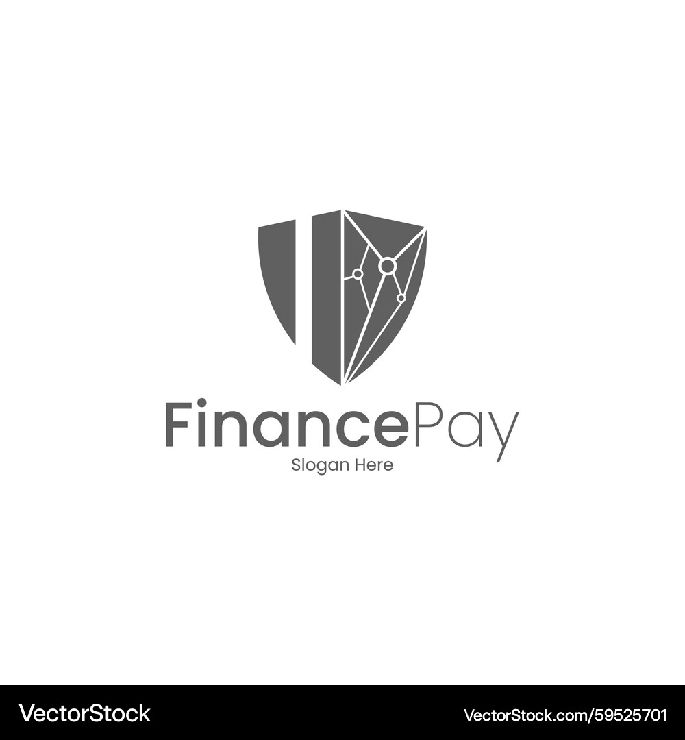 Crypto Security Logo - Shield & Network – Royalty-Free Vector | VectorStock