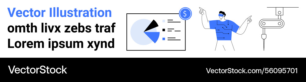 Data analysis with charts automation tools Data analysis with charts automation tools vector image