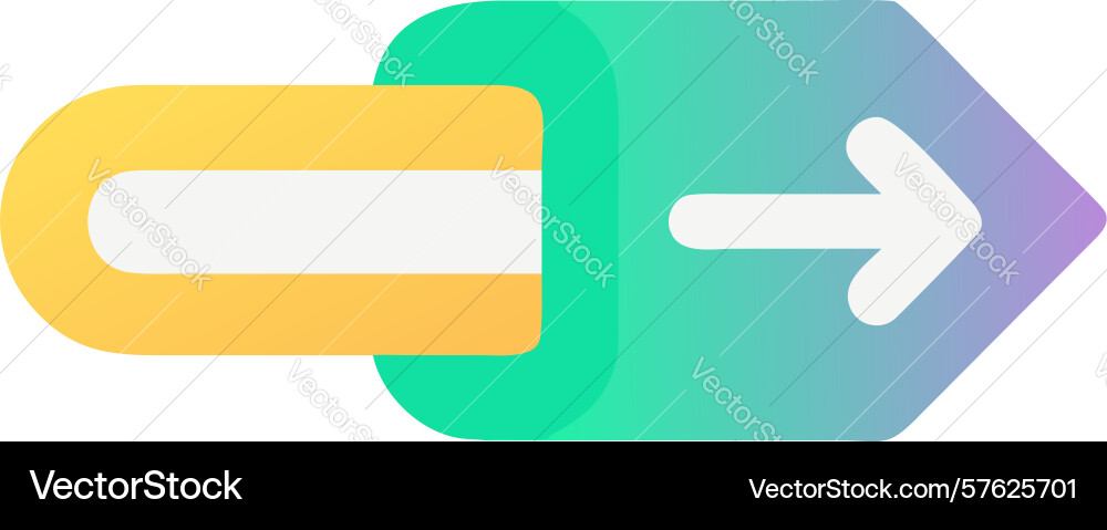 Document with bookmark icon in gradient style vector image