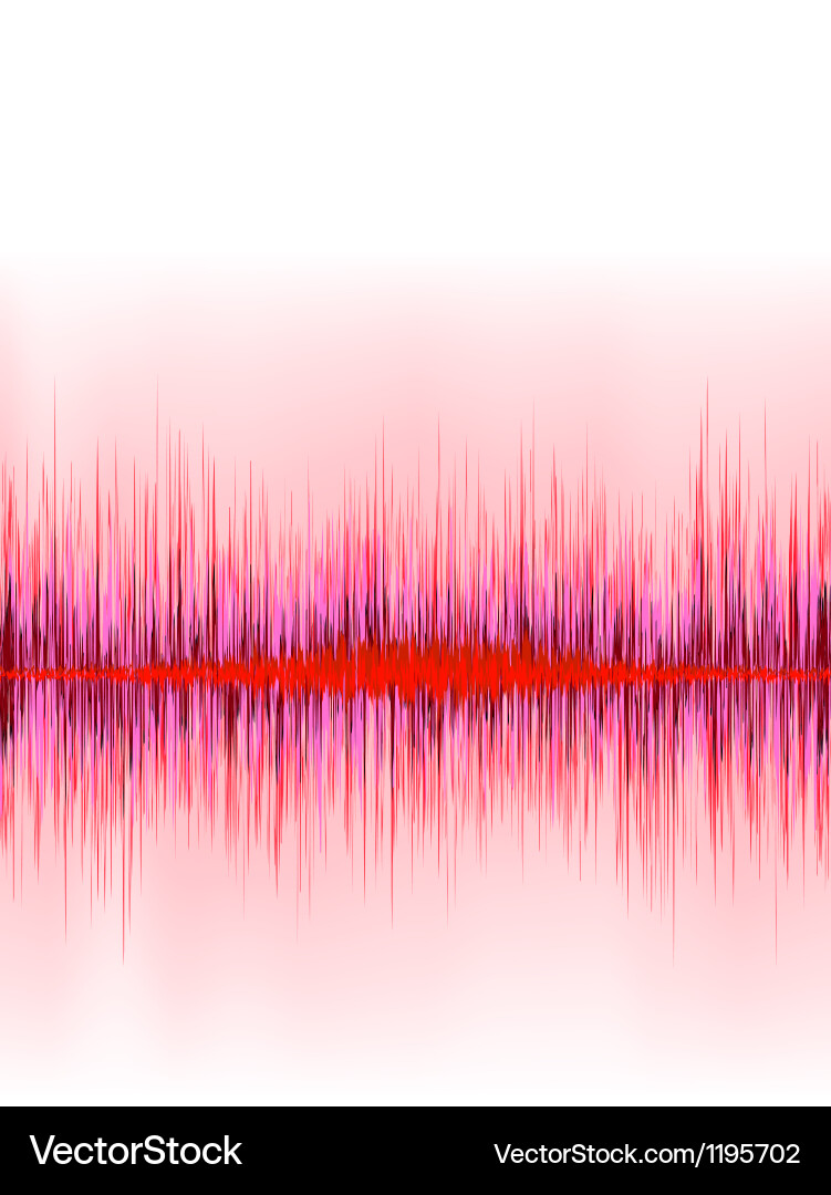 Abstract Red Wave Equalizer Background vector image