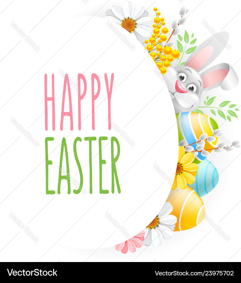 Easter Celebration Card Vector Image