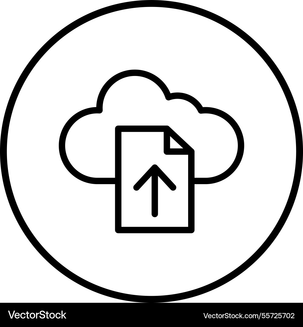 File upload icon design vector image