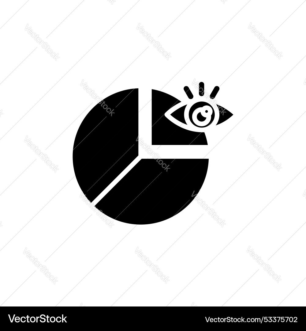 Predictive analytics icon predict growth pie Predictive analytics icon predict growth pie vector image