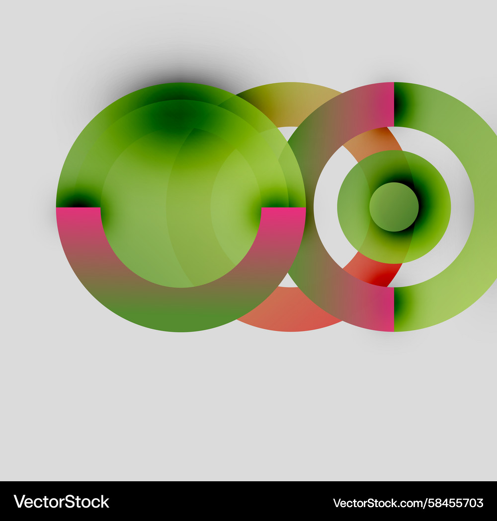 Abstract composition featuring overlapping Abstract composition featuring overlapping Vector Image