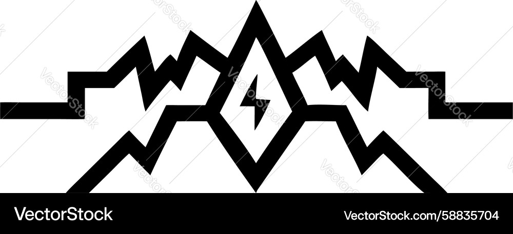 Abstract zigzag line dynamic geometric pattern Vector Image