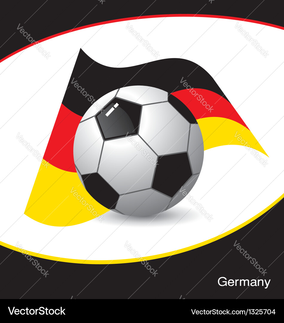 Germany football vector image