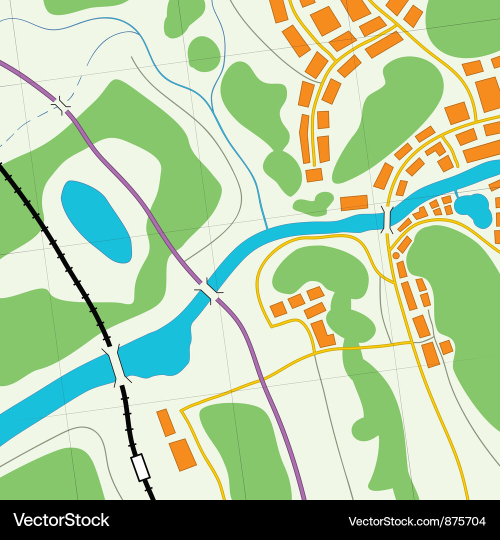 Roadmap Pattern Vector Image