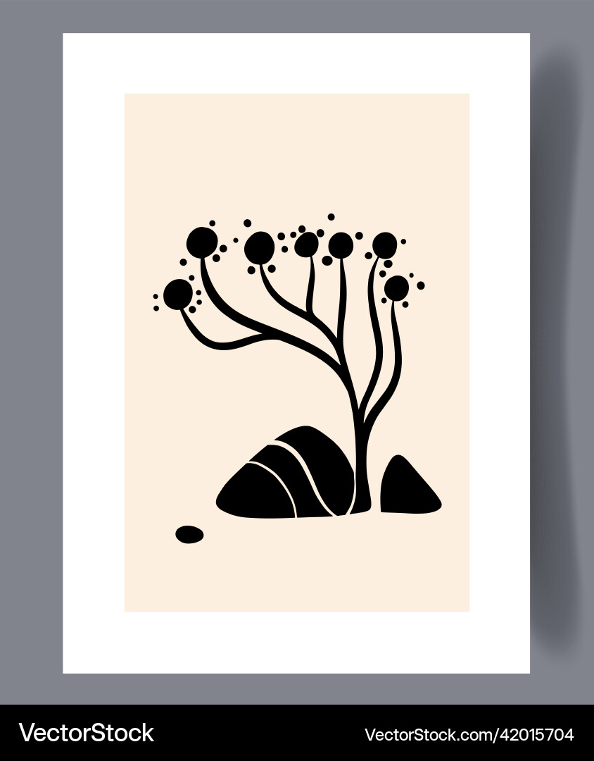 Scandinavian Abstract Print Set Vector Image