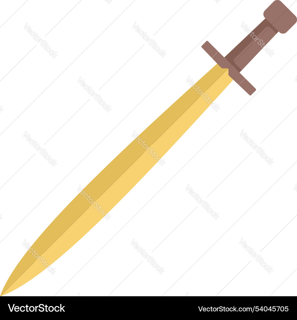 This sharp medieval sword is pointing up and right This sharp medieval sword is pointing up and right vector image