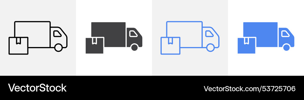 Delivery icon set use for web Vector Image