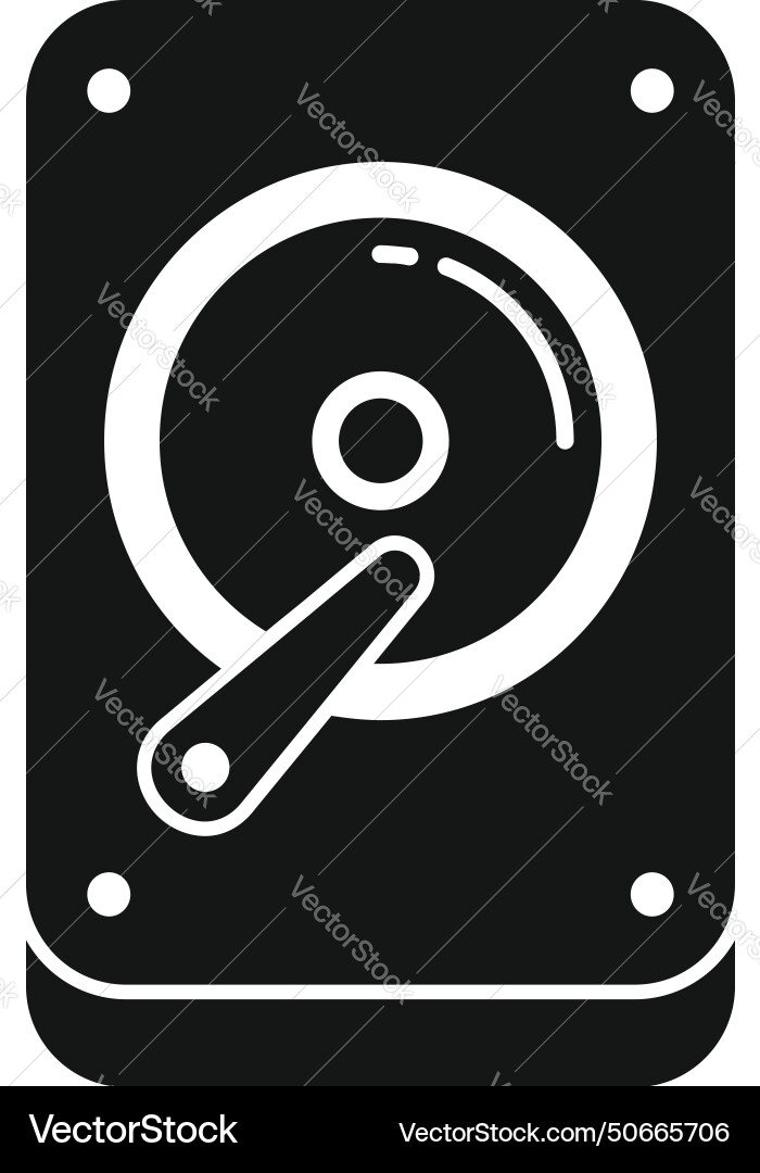 Disk gb data icon simple assembly focus Disk gb data icon simple assembly focus vector image