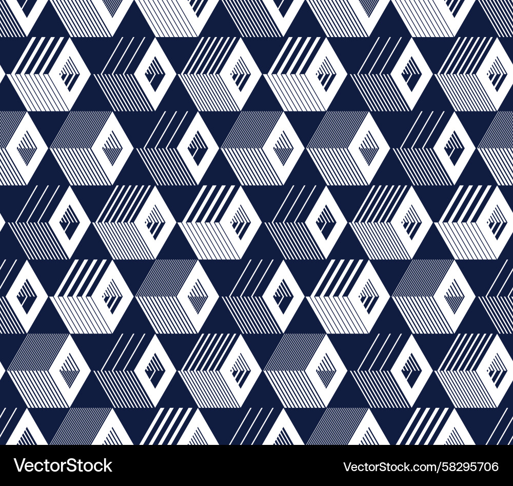 Isometric Cube Pattern Vector Image