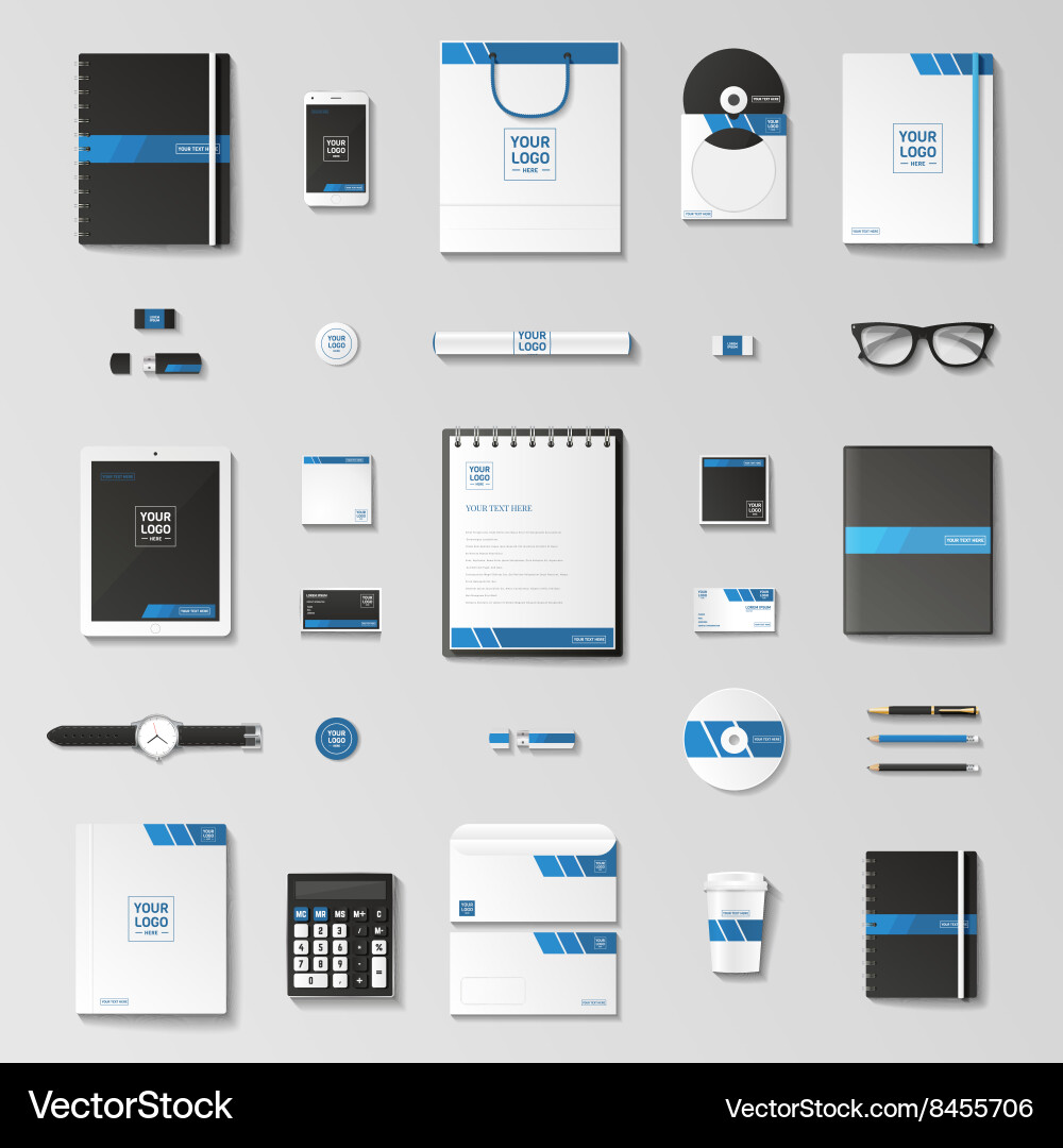 Mock up set Vector Image