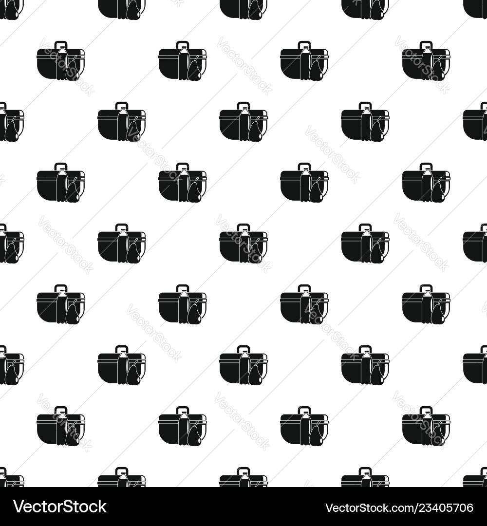 Pear lunch box pattern seamless vector image