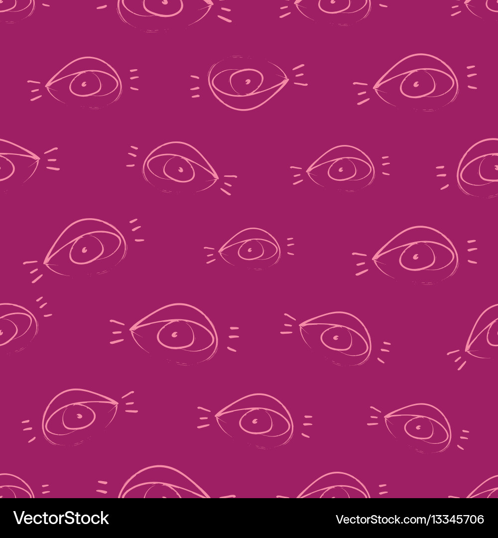 Sketchy Open Eye Pattern vector image
