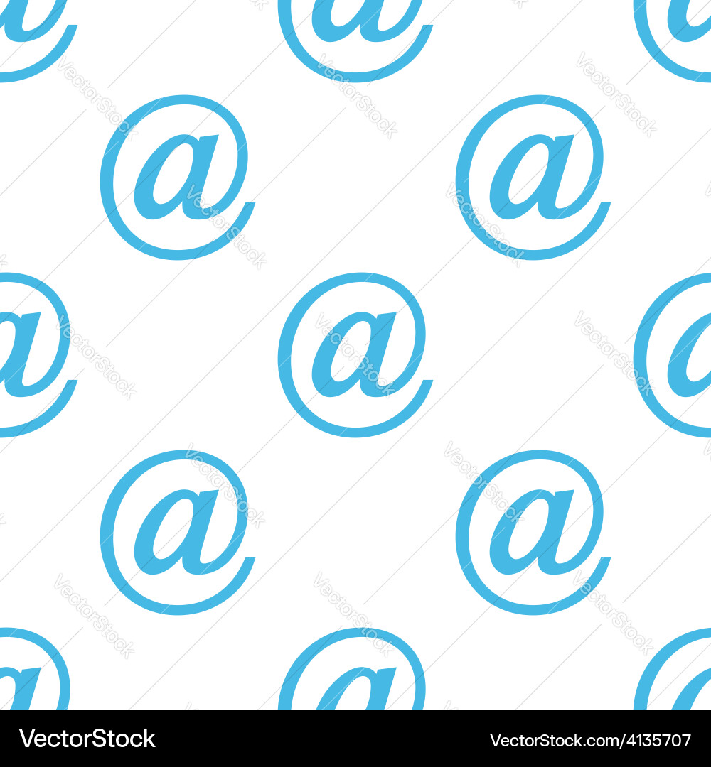 Email seamless pattern vector image