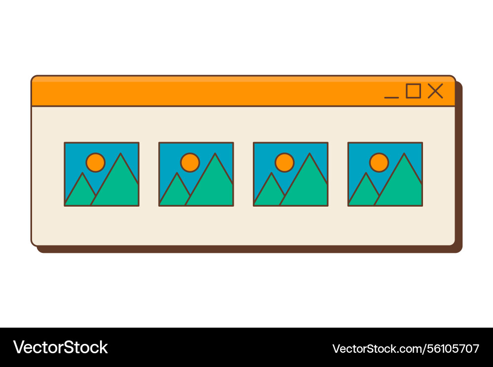 Eyecatching and colorful ui element Eyecatching and colorful ui element vector image