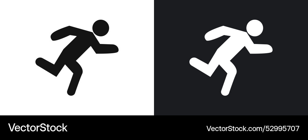 Sprint icon linear graphics set in black Sprint icon linear graphics set in black vector image
