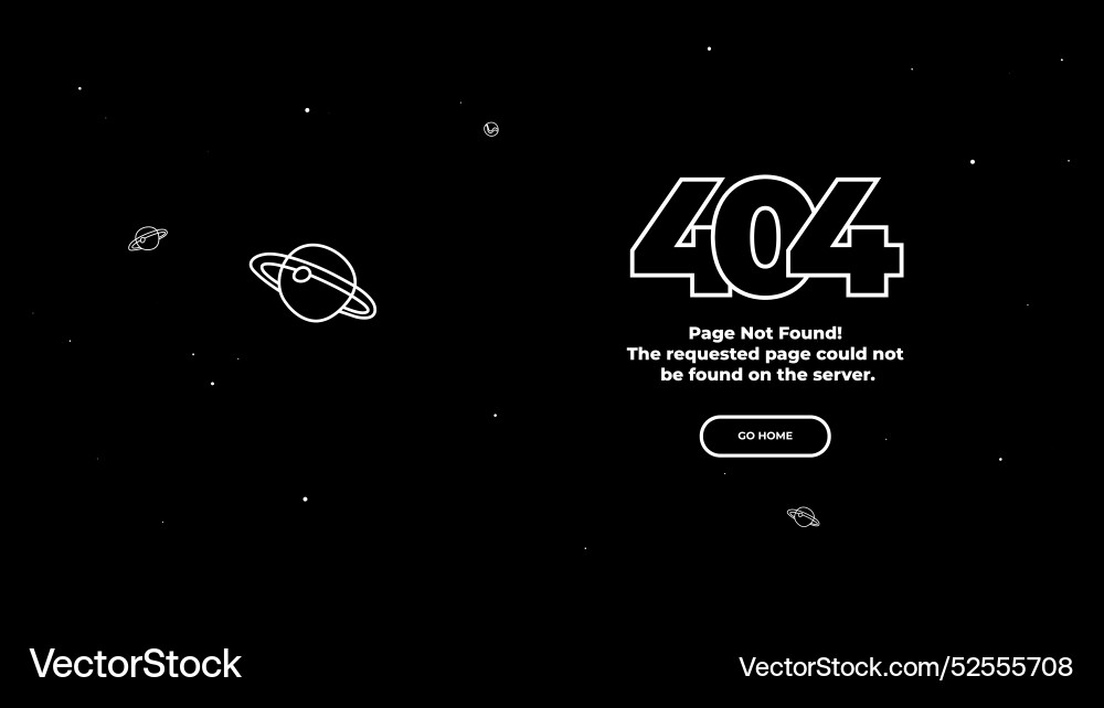 404 page not found error layout template 404 page not found error layout template vector image
