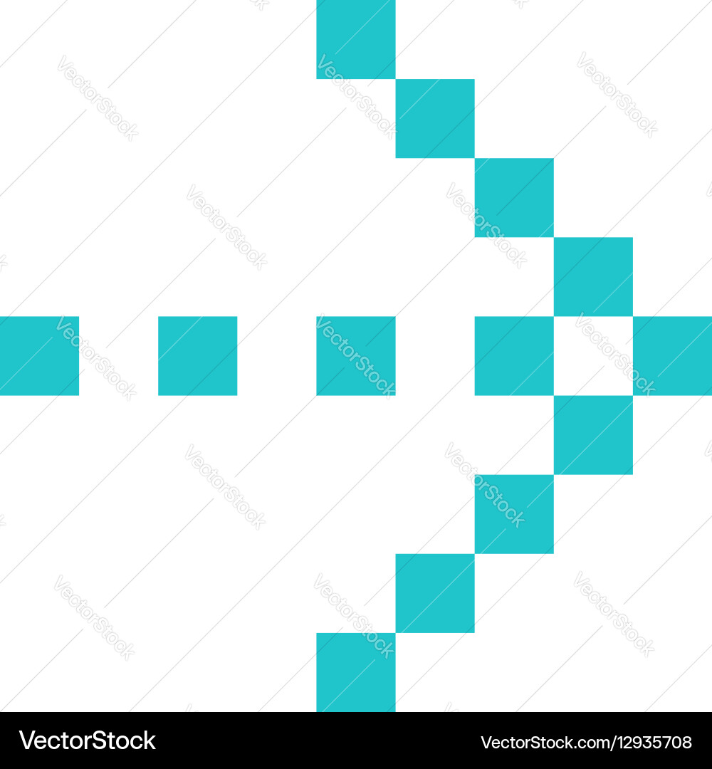 Arrow icon direction digital sign pointer button Vector Image