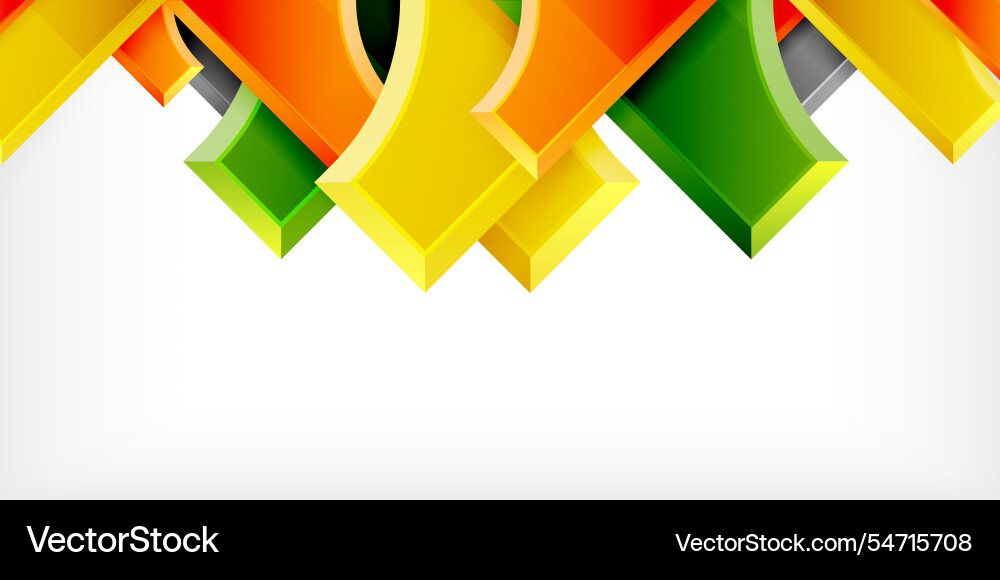 Arrow with round elements color geometric shapes Arrow with round elements color geometric shapes vector image