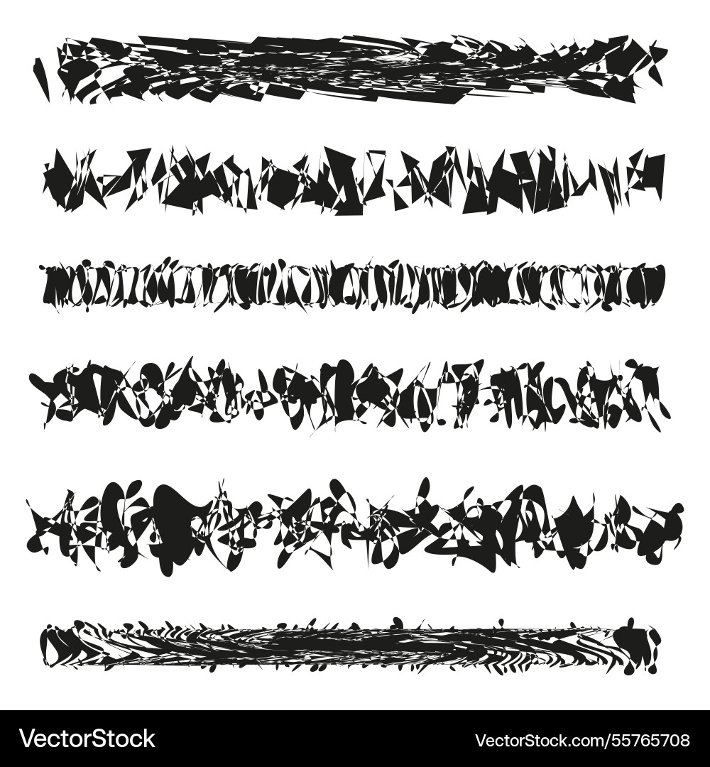 Chaotic line sequence distorted abstract pattern Chaotic line sequence distorted abstract pattern vector image