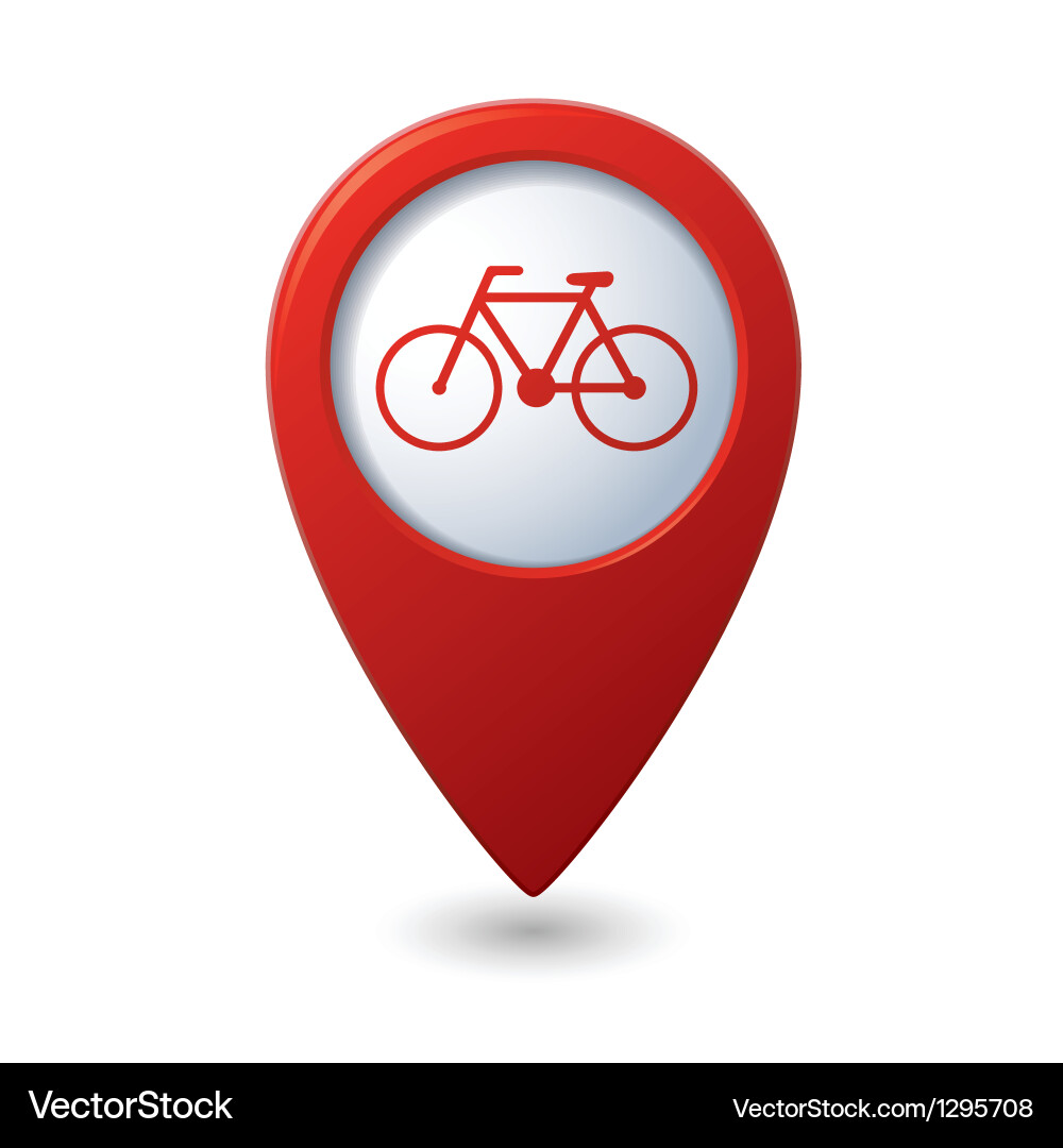 Fahrrad Navigation Pointer vektorbild