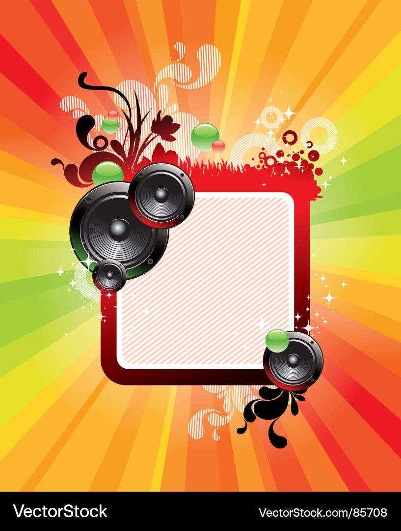 Speaker Frame Graphics Vector Image