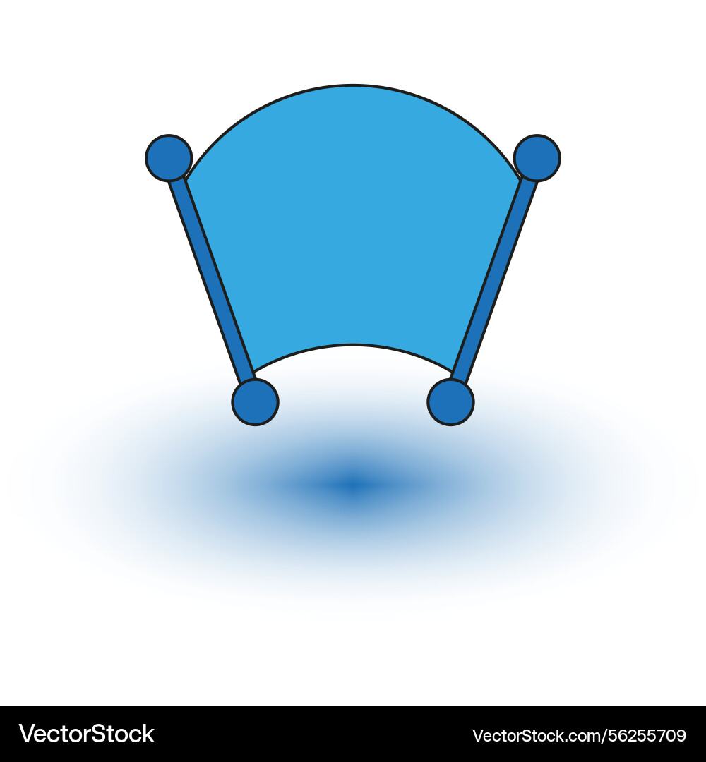 Bezier curve symbol anchor path node handle tool Bezier curve symbol anchor path node handle tool vector image