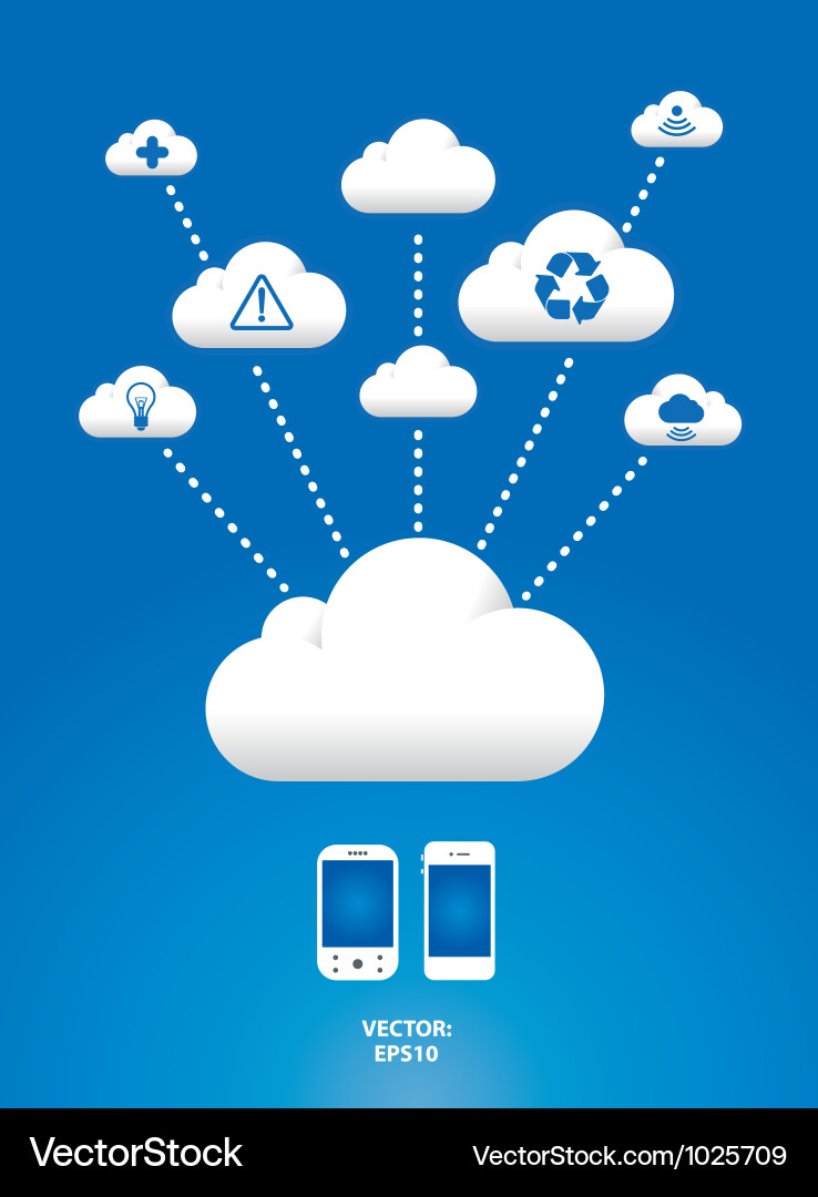 Cloud Network Connection vector image