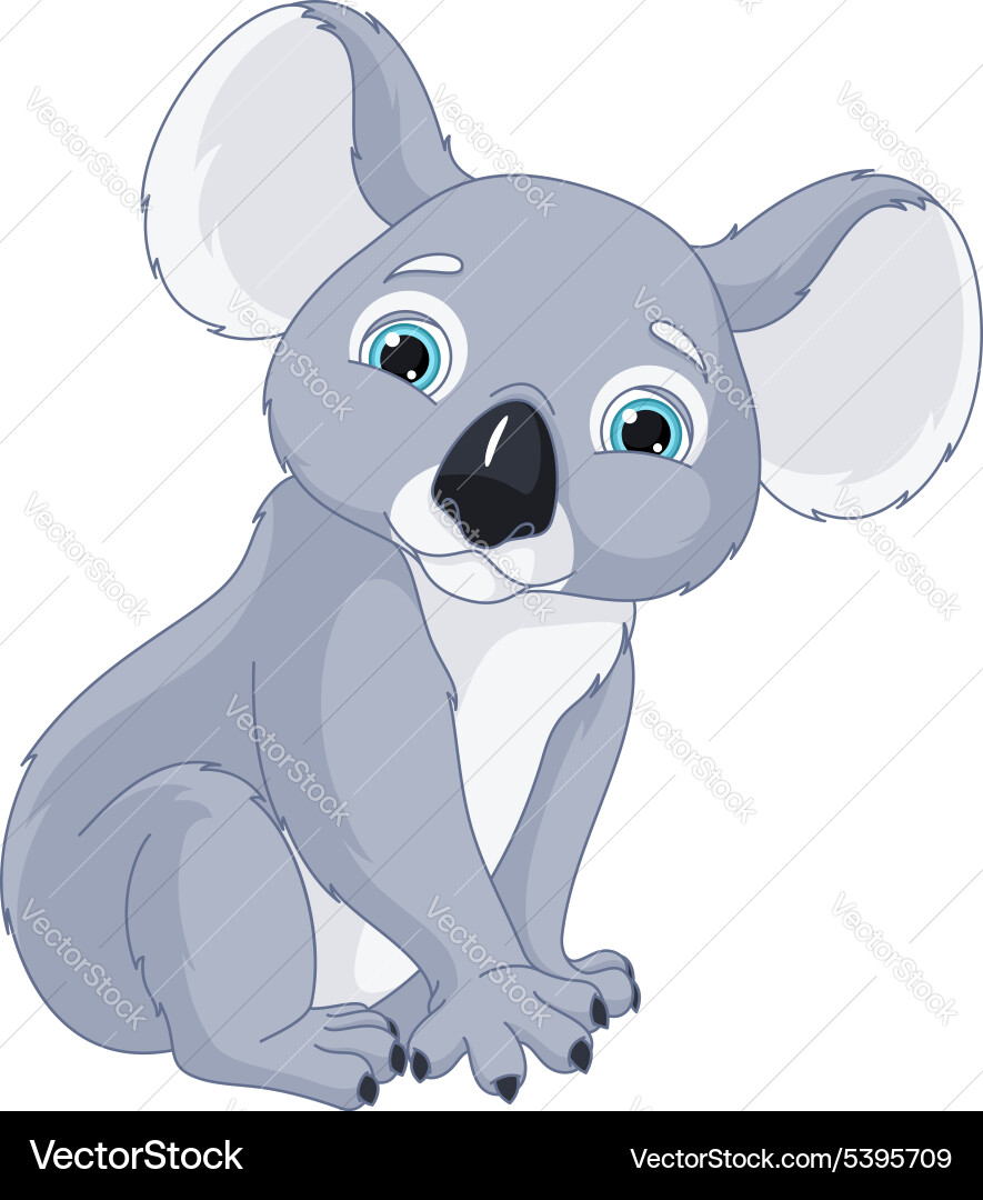 Cute Koala Portrait Royalty Free Vector Image - VectorStock