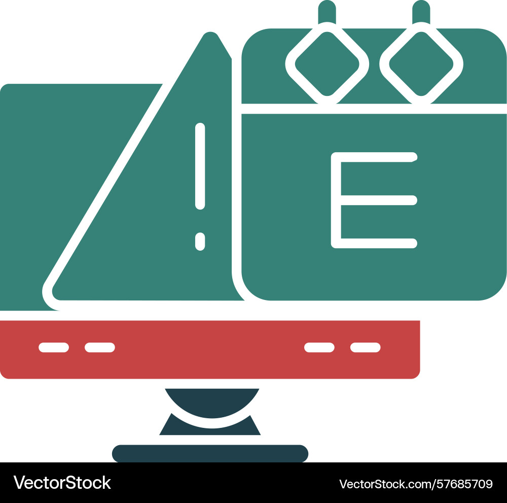 Exploit glyph multi color icon Vector Image