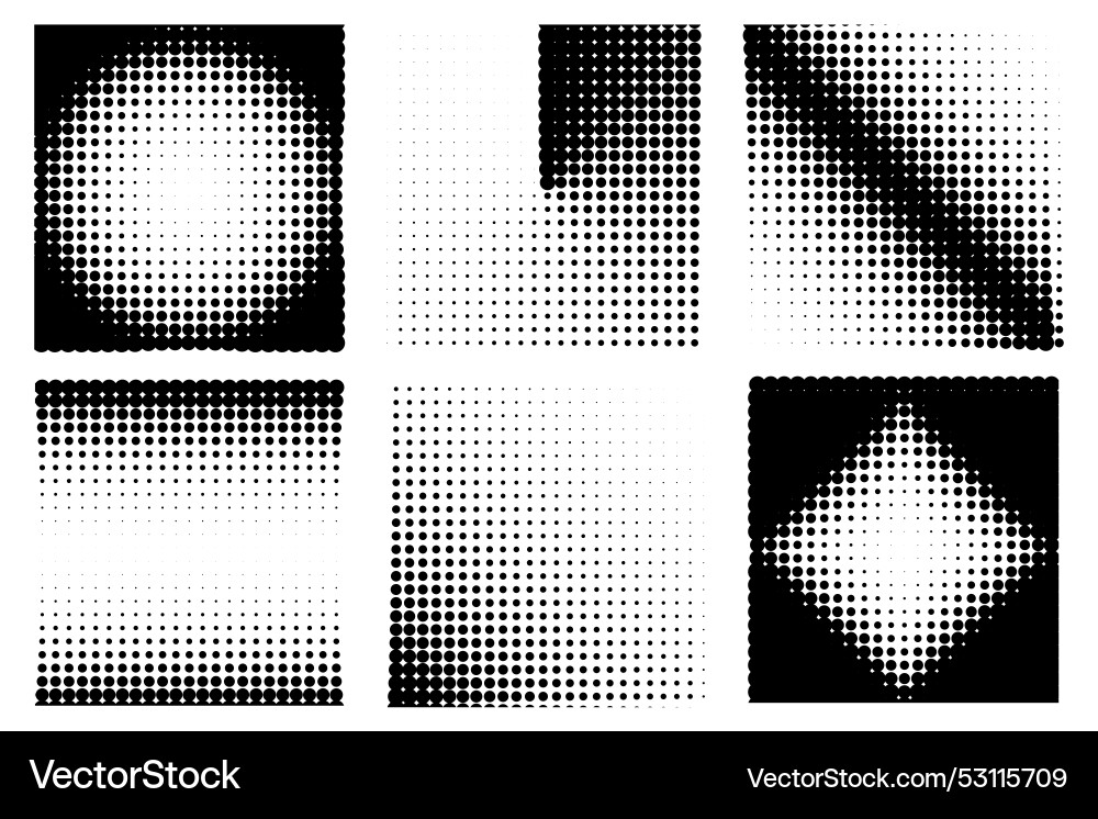 Halftone pattern dots backgrounds Halftone pattern dots backgrounds vector image
