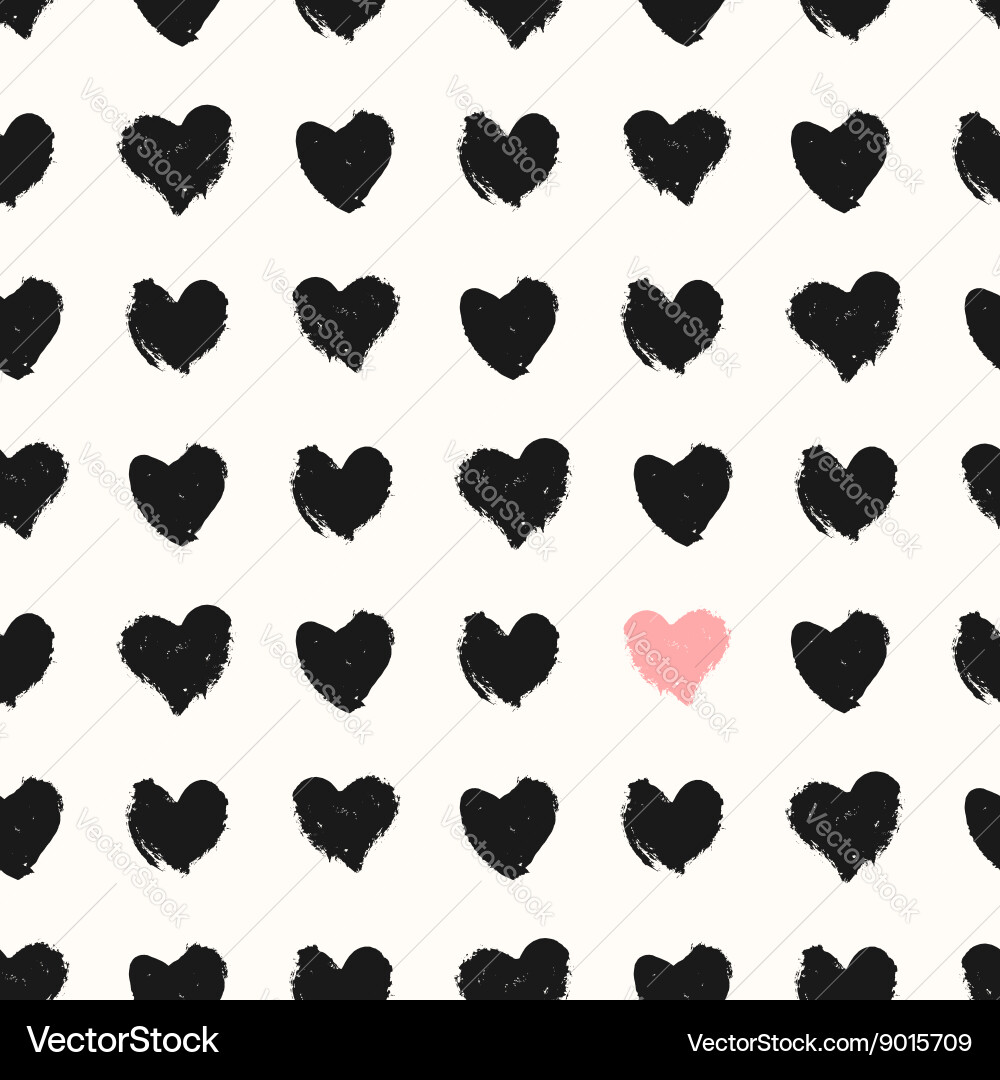Heart Pattern Seamless Repeat vector image