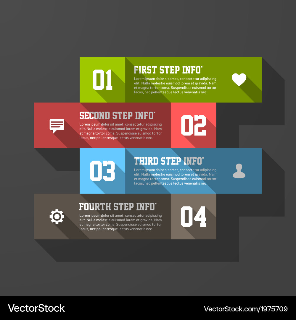 Modern Element Template with Shadows vector image