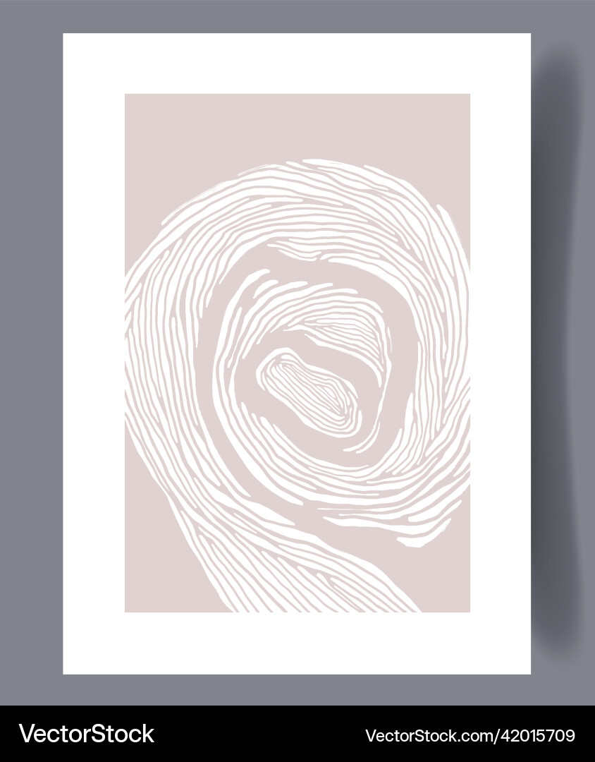 Scandinavian Abstract Print Set Vector Image