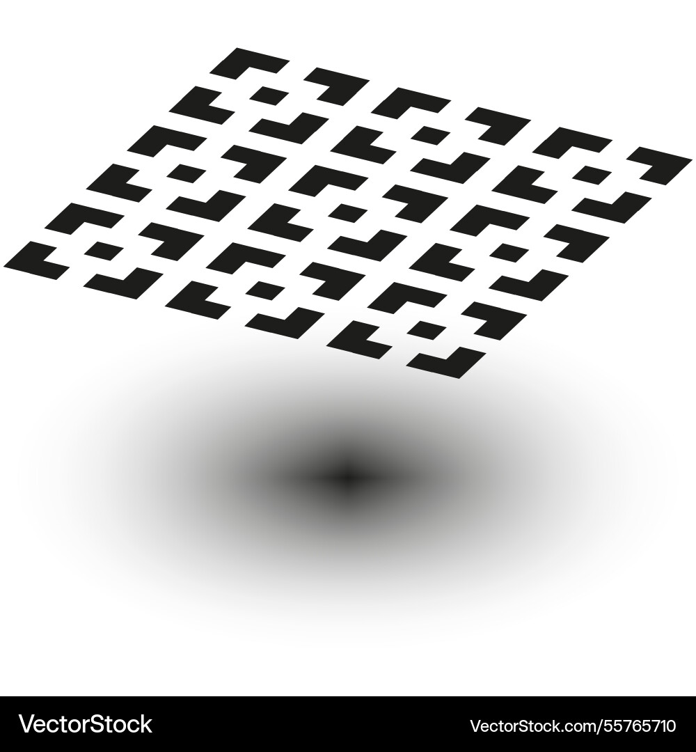 Abstract pixel pattern geometric digital design vector image