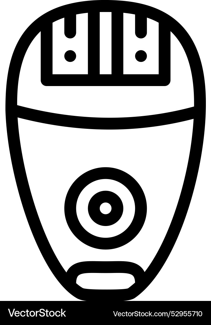 Depilator icon thin linear style design isolated Vector Image