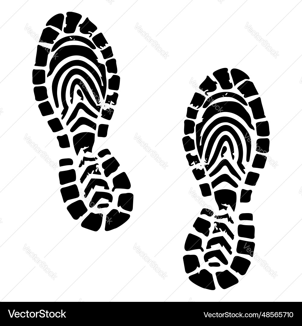 Footprints icon symbol Vector Image