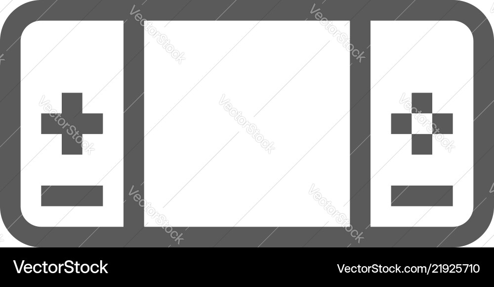 Portable Game Controller Icon vector image