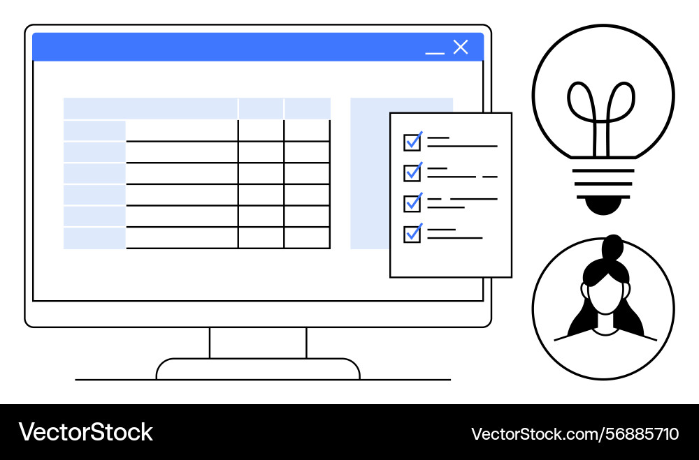 Productivity dashboard with tasks checklist user Productivity dashboard with tasks checklist user Vector Image