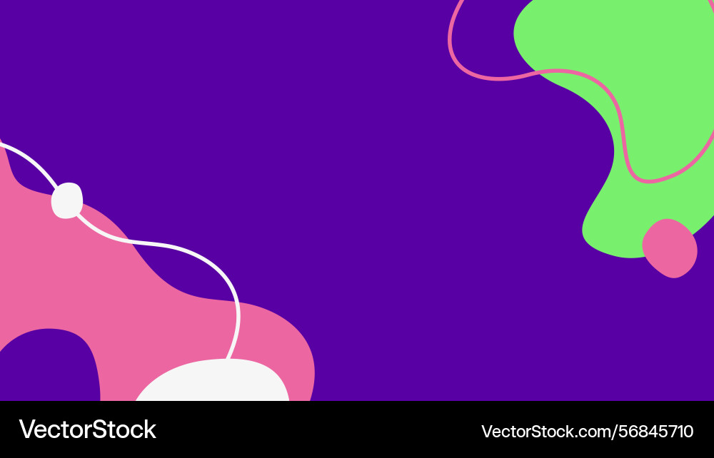 Purple canvas with expressive color blobs Purple canvas with expressive color blobs Vector Image