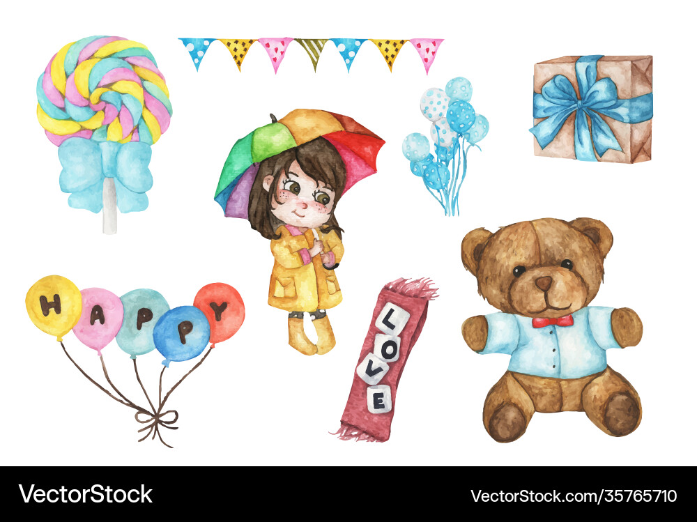 Set design elements Vector Image