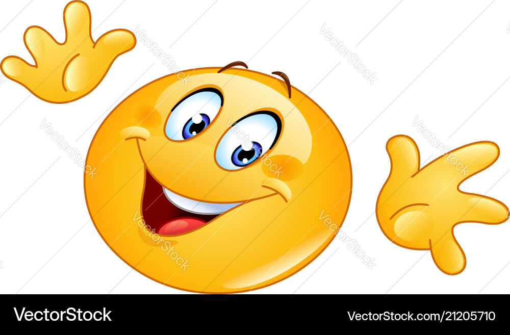 Ta da emoticon Ta da emoticon vector image