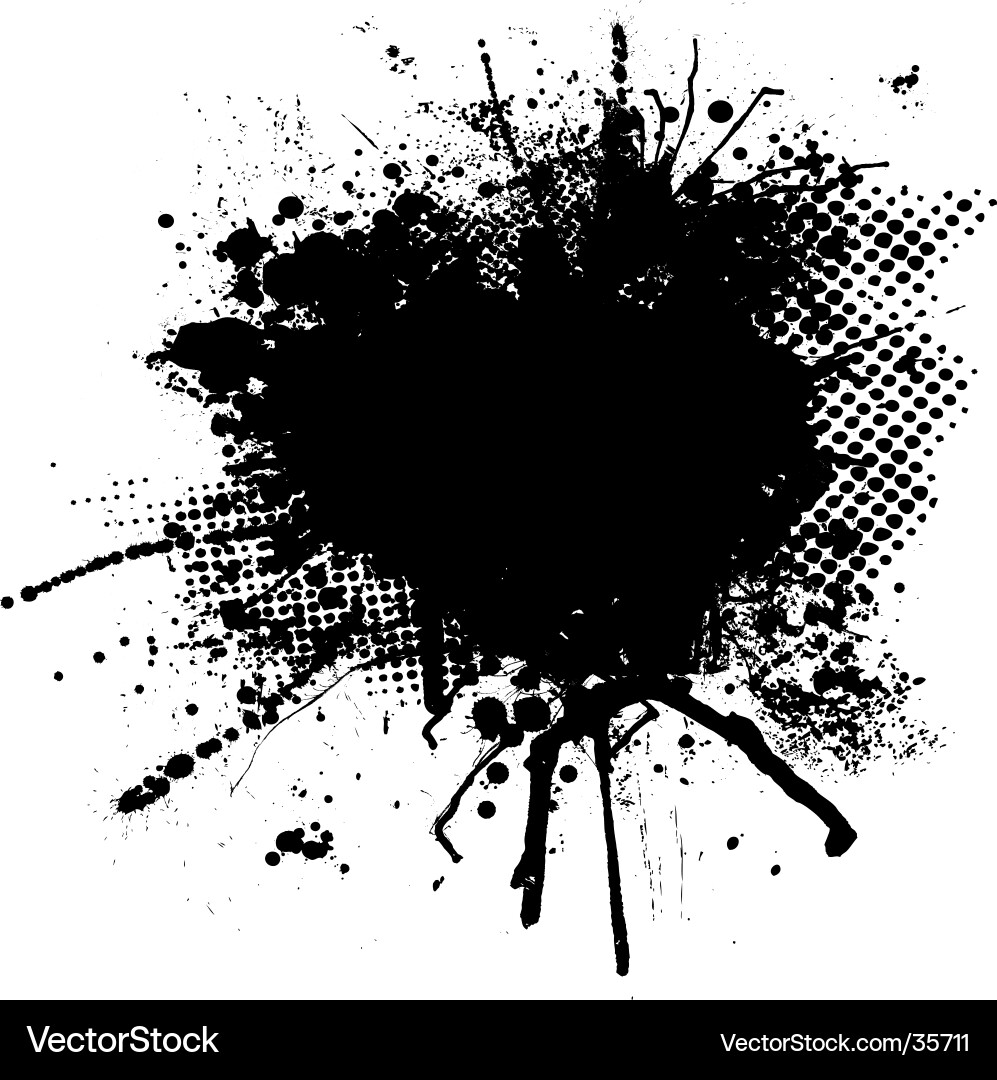 Dark Ink Splatter Royalty Free Vector Image - VectorStock
