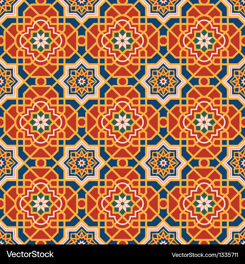 Intricate Arabesque Pattern Vector Image