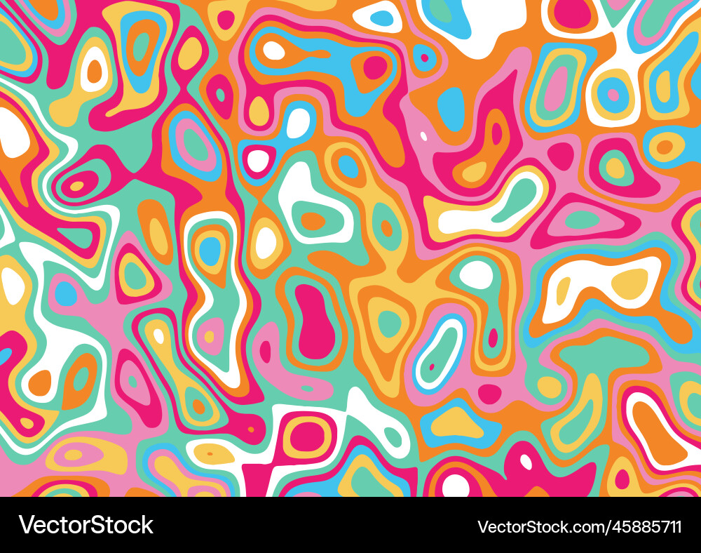 Psychedelic Rainbow Swirl Pattern vector image