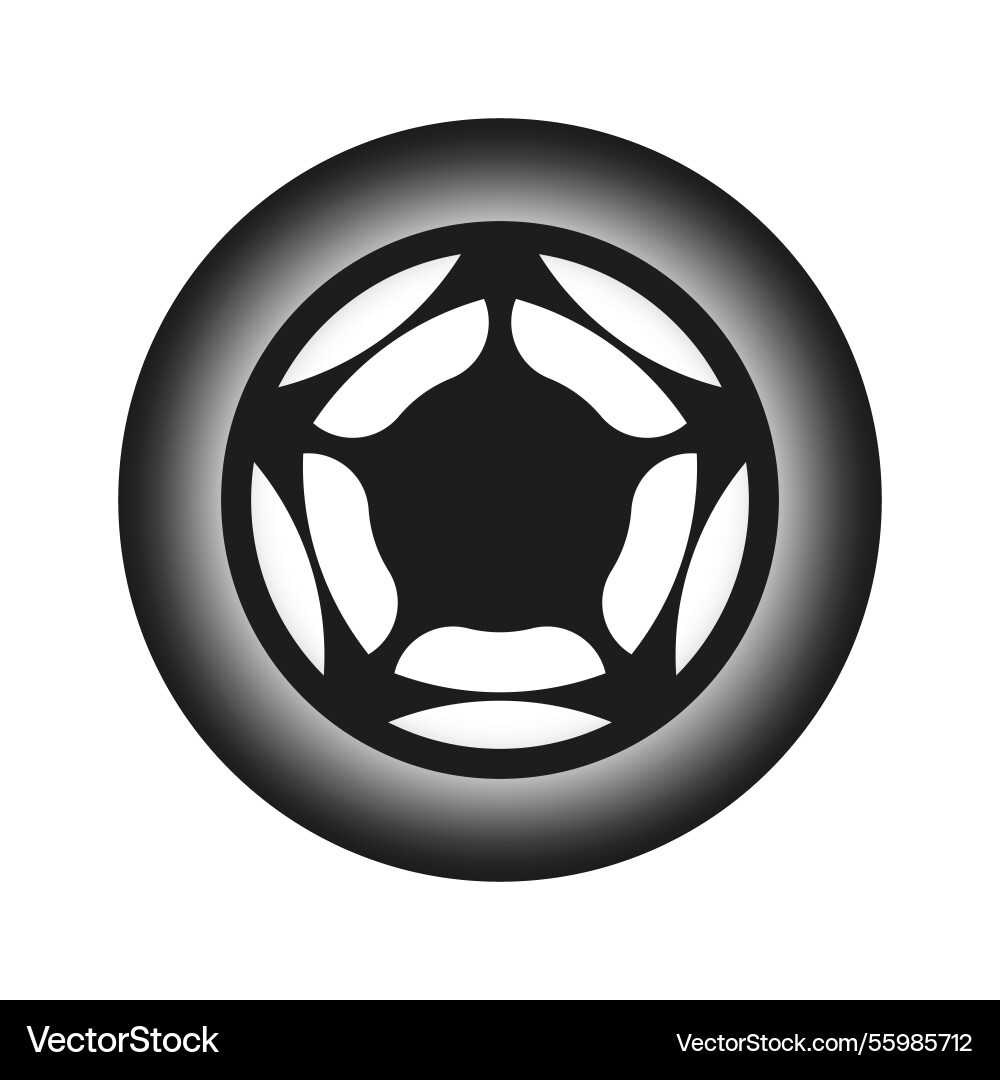 Abstract circle icon gradient glow effect Abstract circle icon gradient glow effect vector image