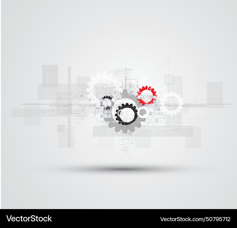 Abstract retro digital computer technology Abstract retro digital computer technology Vector Image